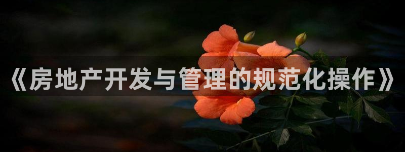 新宝5下载到桌面：《房地产开发与管理的规范化操作》