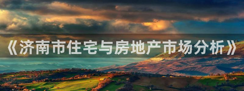 新宝5吕74OOO5：《济南市住宅与房地产市场分析》