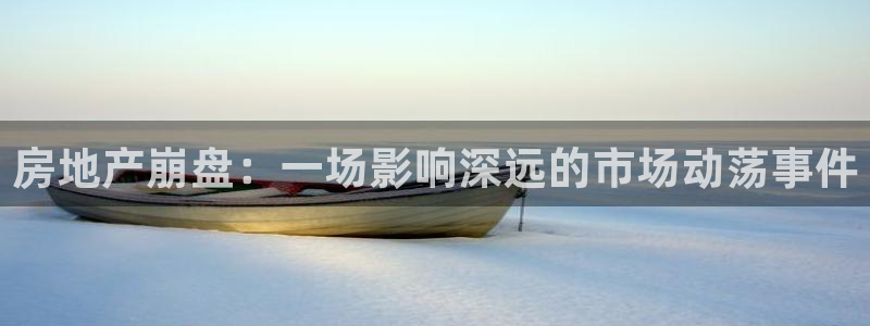 新宝5客户端登录：房地产崩盘：一场影响深远的市场动荡事件