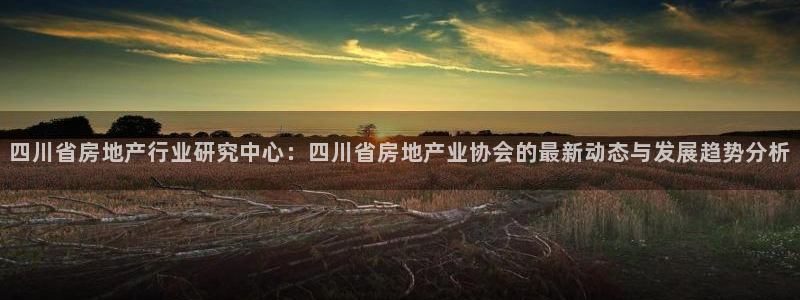 下载新宝5：四川省房地产行业研究中心：四川省房地产业协会的最