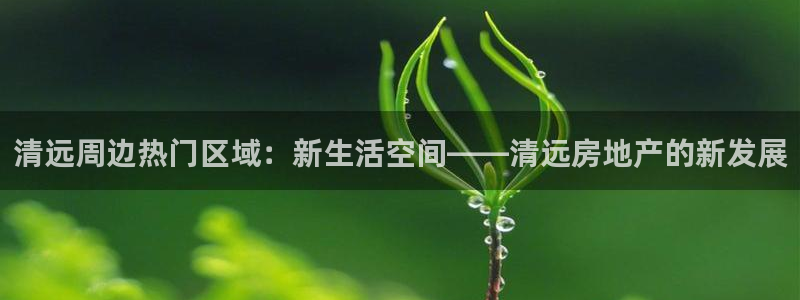 新宝5下载app：清远周边热门区域：新生活空间——清远房地产