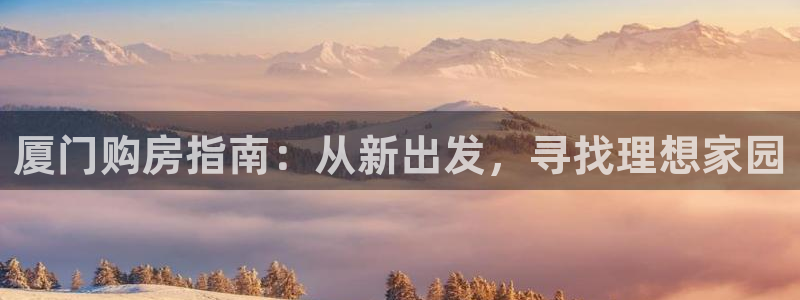 新宝那2O5O5O：厦门购房指南：从新出发，寻找理想家园