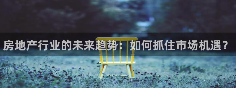新宝5 代理：房地产行业的未来趋势：如何抓住市场机遇？