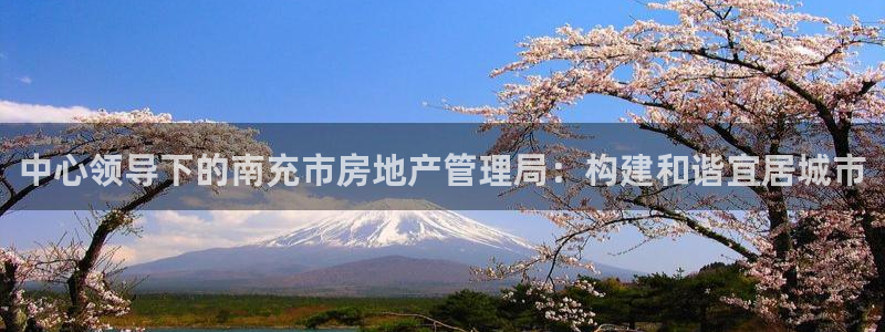 新宝5网站：中心领导下的南充市房地产管理局：构建和谐宜居城市