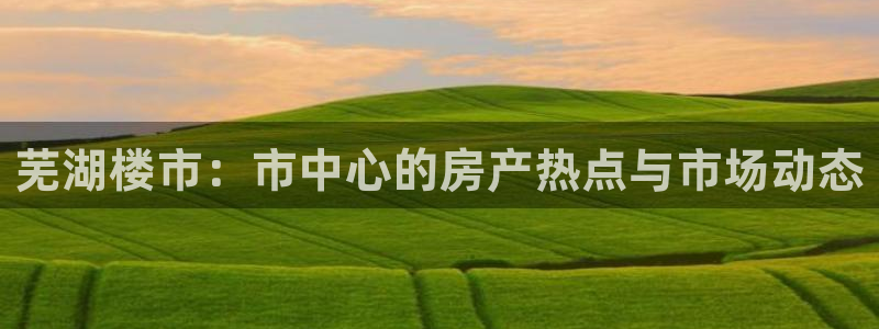 新宝5娱乐手机登录：芜湖楼市：市中心的房产热点与市场动态